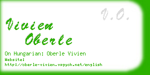 vivien oberle business card